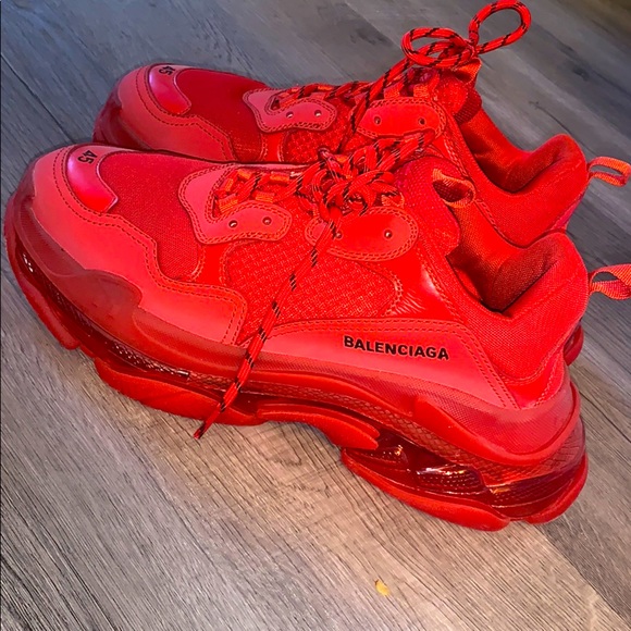 all red balenciaga